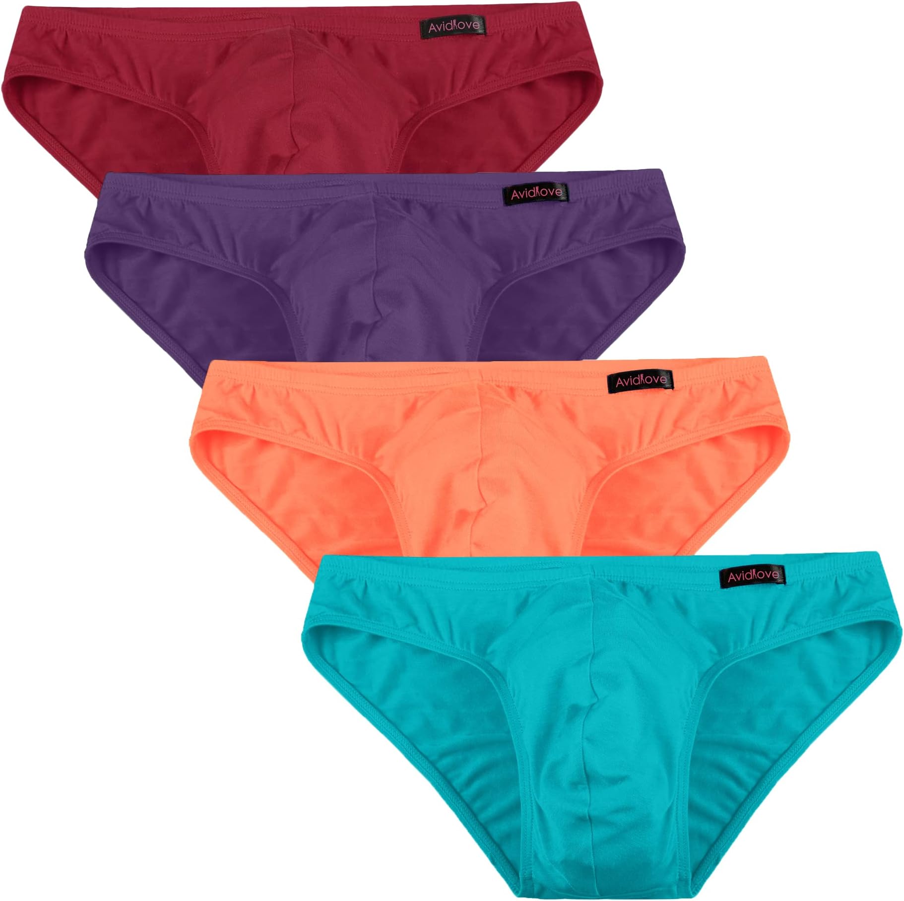 Avidlove Men Underwear Micromodal Bikinis 4 Pack Briefs