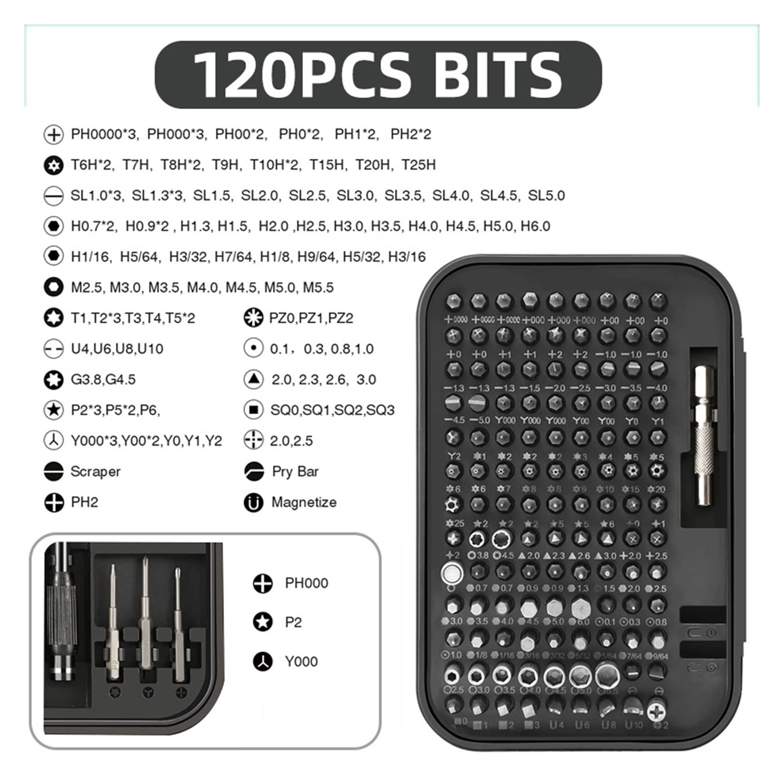 Generic Präzisions-Schraubendreher-Set 130 in 1 Magnet-Schraubendreher-Bit-Set Handy-Brillen-Kamera-Reparatur-Werkzeuge Handwerkzeuge(130 Red)