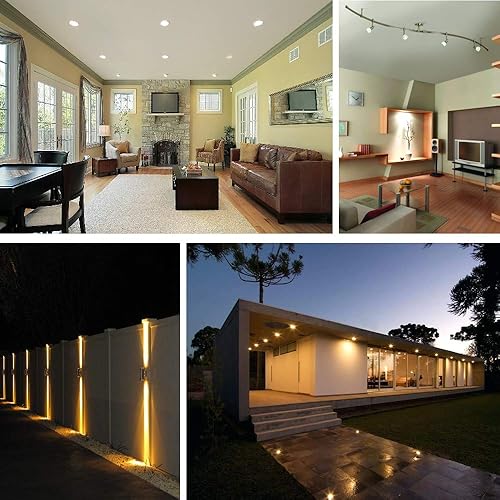 Miniatura 6 de LumStory Bombilla LED MR16 Bipin de 12 V, 3000 K, blanco cálido, 50 W, reemplazo halógeno, GU5.3, 5 W, 450 lm, ángulo de haz de inundación de 40