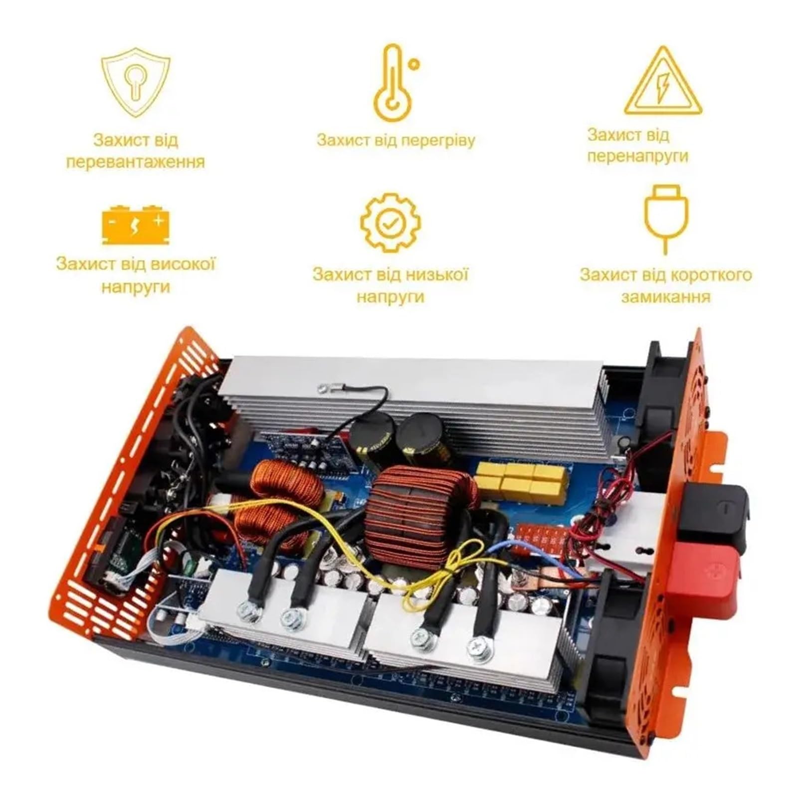 Inwertery, Falownik 24 V Czysta Fala 4000 W 5000 W Transformator 12 V Do Zasilacza Samochodowego(5000w,24V)