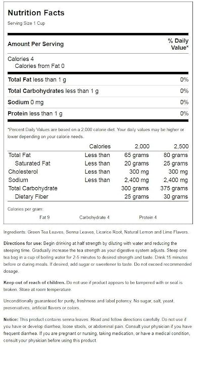 21st Century Herbal Slimming Tea, Green Tea, 24 Tea Bags, 1.7 oz (48 g)