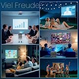 Vidéoprojecteur 4K [Focus Électrique/180°Tourner] 26000Lux Projecteur Home Cinéma avec WiFi 6 et Bluetooth,Zoom,Correction Trapèze,Natif 1080P Rétroprojecteur pour Smartphone iOS/Android - 8