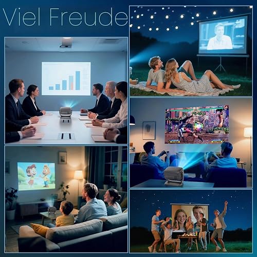 Vidéoprojecteur 4K [Focus Électrique/180°Tourner] 26000Lux Projecteur Home Cinéma avec WiFi 6 et Bluetooth,Zoom,Correction Trapèze,Natif 1080P Rétroprojecteur pour Smartphone iOS/Android - 8