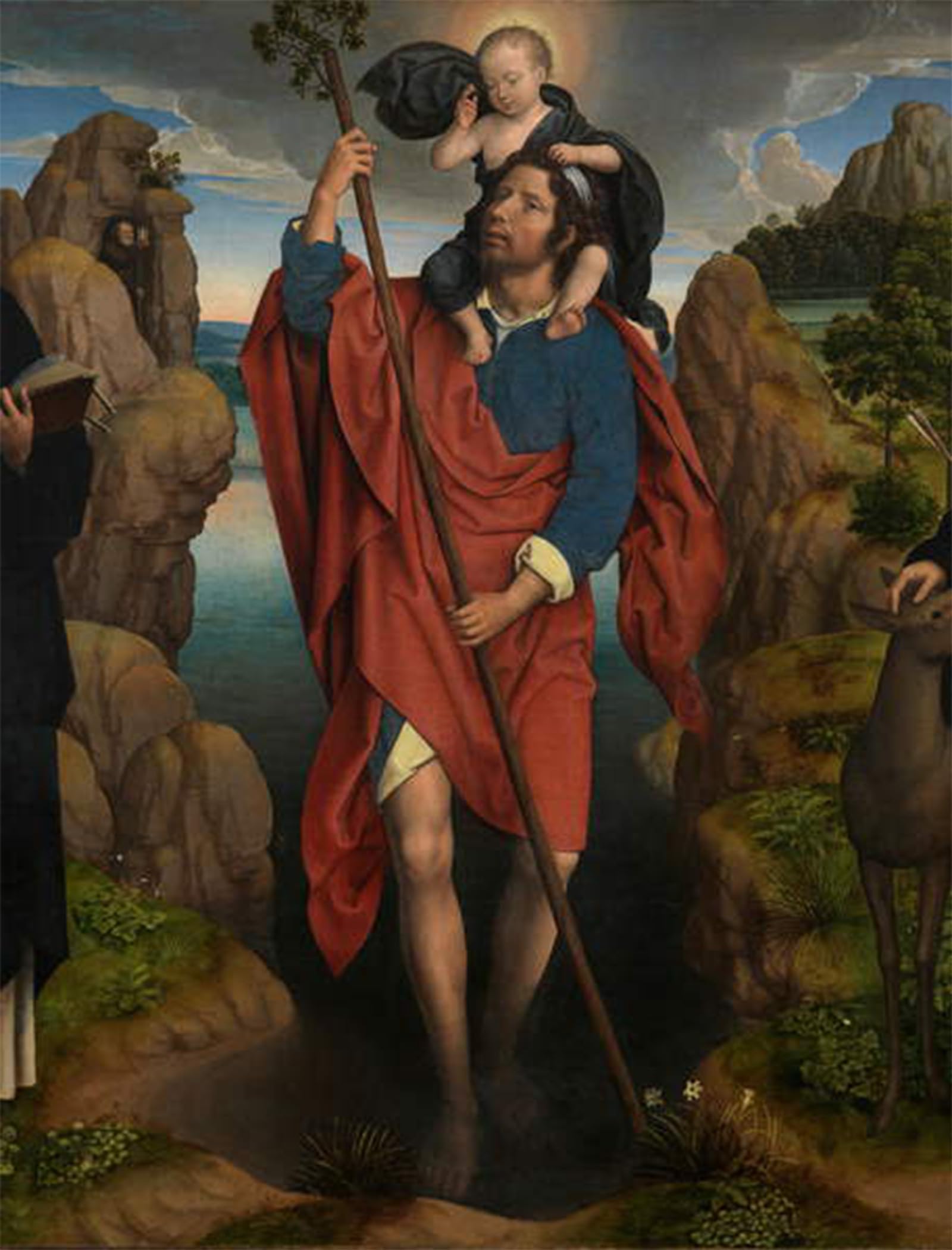 SERENDIPITP Vintage Wall Art Canvas Nordic Poster Canvas Print Picture Detail of the of Willem Moreel by Hans Memling Wall Art Poster for Home Decor 60x90cm