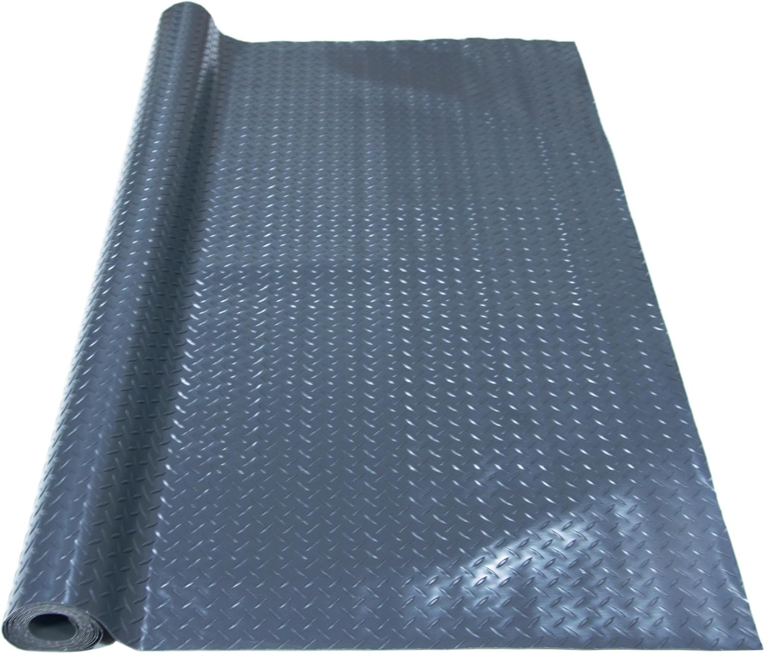 VOELIGT Garage Floor Covering 13x5 Ft Garage Floor Mats Diamond Plate Rubber Mat PVC