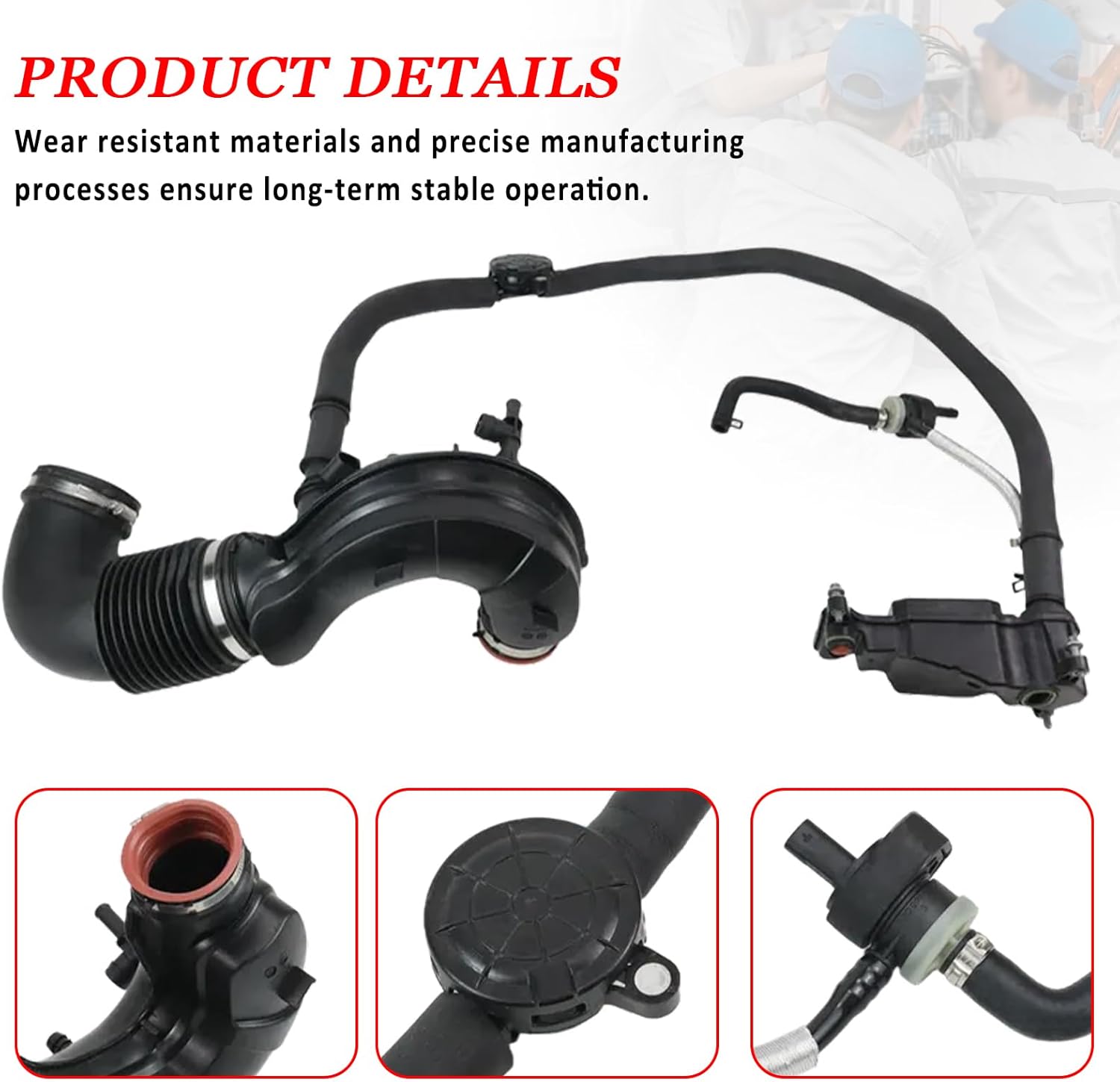 2740905700 Intake Manifold Line Crankcase Breather Blement for Mercedes Benz CLS260 C200 C300 E200 E260 E300 GLC200 GLC260 GLC300 SLC200 SLC300 X218 C218 S205 C205 W213 A207 C207 C238 C253