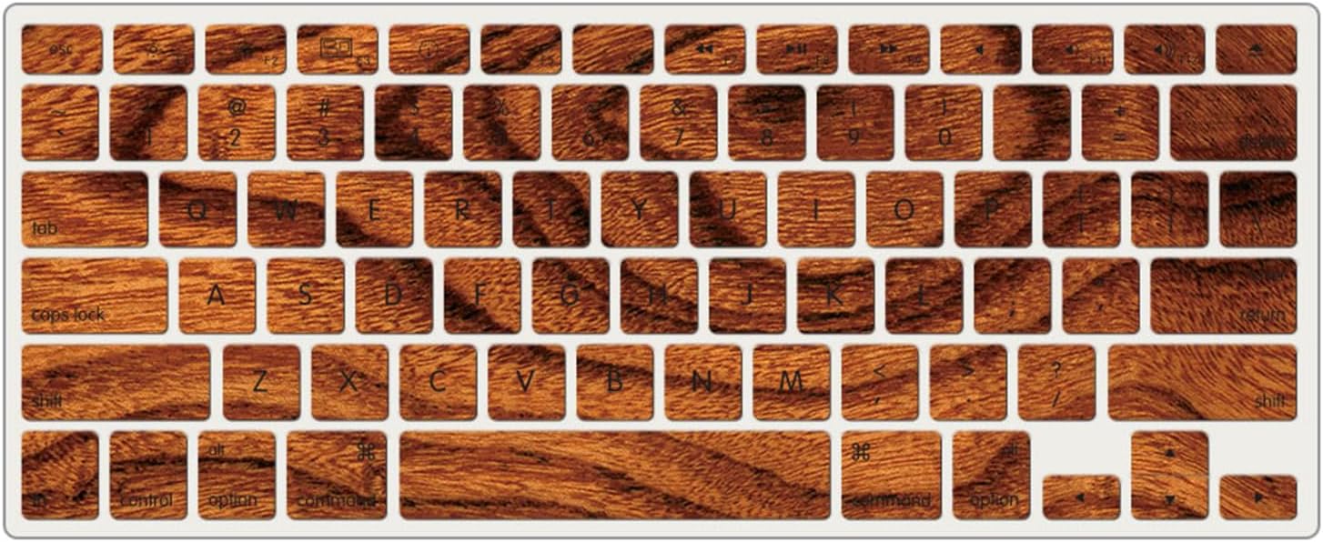 IVY Wood Series Set Folio Hard Case for MacBook Air (11-inch, Models: A1370 / A1465) with Keyboard Cover - G