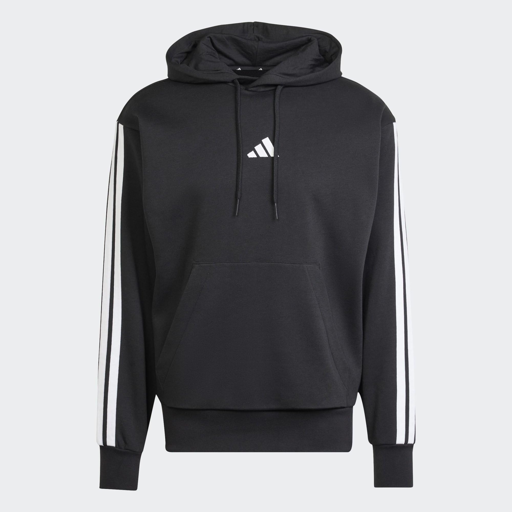 adidas Bluza z kapturem Mężczyźni Essential Three Stripes Fleece Hoodie