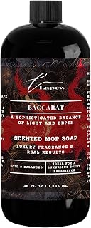 Baccarat Scented Mop Soap Concentrate 36 oz | Premium Fragranced Floor Cleaner | Streak-Free | Hard Floor Cleaning Solution | Eco Friendly | Made in USA (Enchanted Rouge)