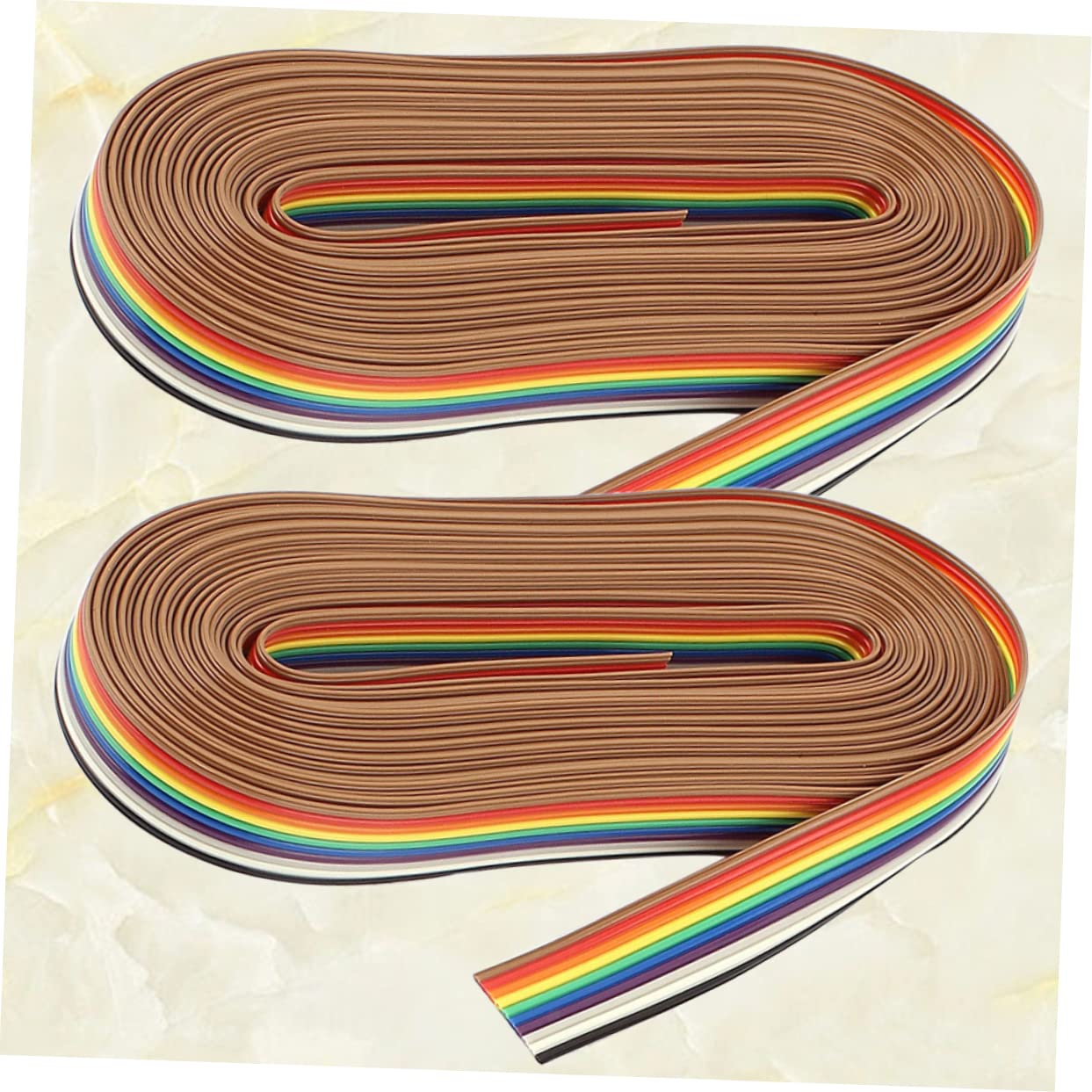 CIYODO 10-pin Rehearsal Line 2 Rolls 5m Flat Ribbon Cable Ideal for Internal Wiring