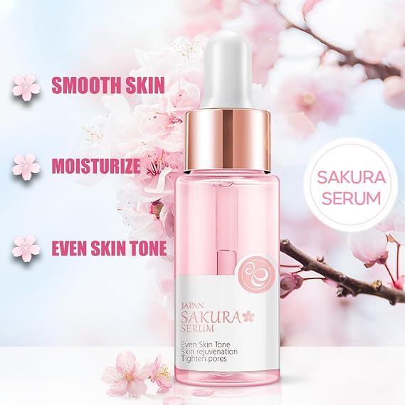 Sakura Skin Care Sets & Kits, Girlsfriend Gifts, Pamper Gifts for Women with Serum,Cream,Sleep Mask,Eye Mask- Pamper Set for Teen,Girls,Women,Mom | Birthday, Travel Skincare Set（14PCS）