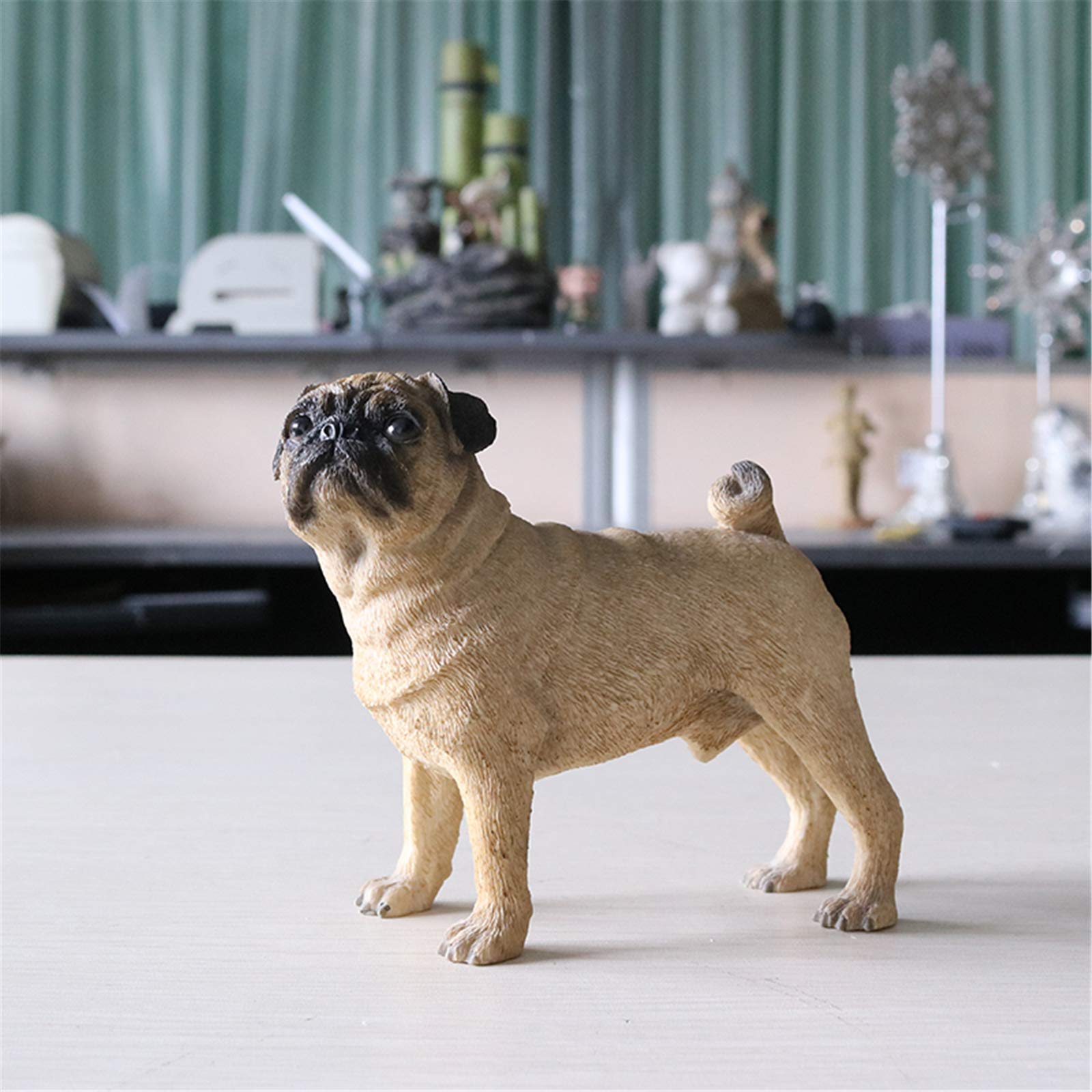 パグちゃん Amazon | JJM パグ 犬 立ち 可愛い 動物 リアル PVC プラモデル