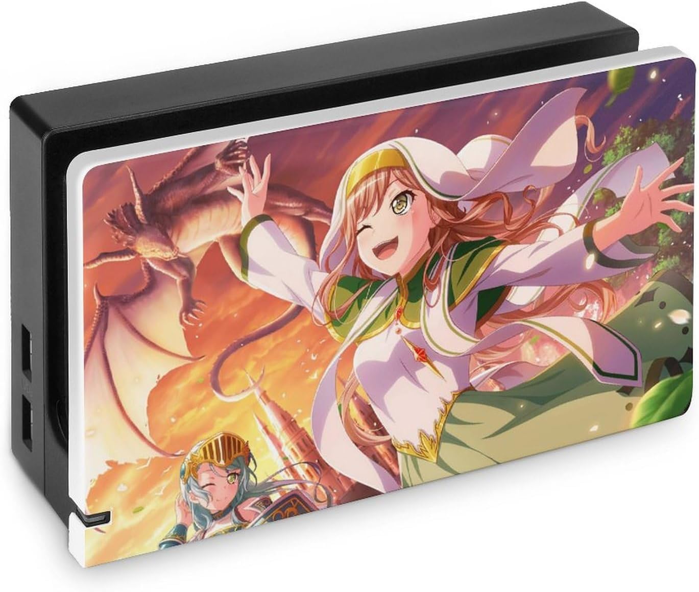 バンドリ 今井リサ Switch ケース ドック Switch ドックカバー 可愛い スイッチ 対応 ベース 保護カバー 取り付け簡単 汚れ防止 耐衝撃 全面保護