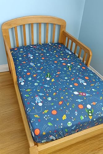 Vista 6 de Fitted Crib Sheets,Organic Sheet Set for Toddler Mattress, Turkish Cotton Mini Crib Sheets Set for Crib Mattress,1 Fitted Sheet (28"x52") for Baby