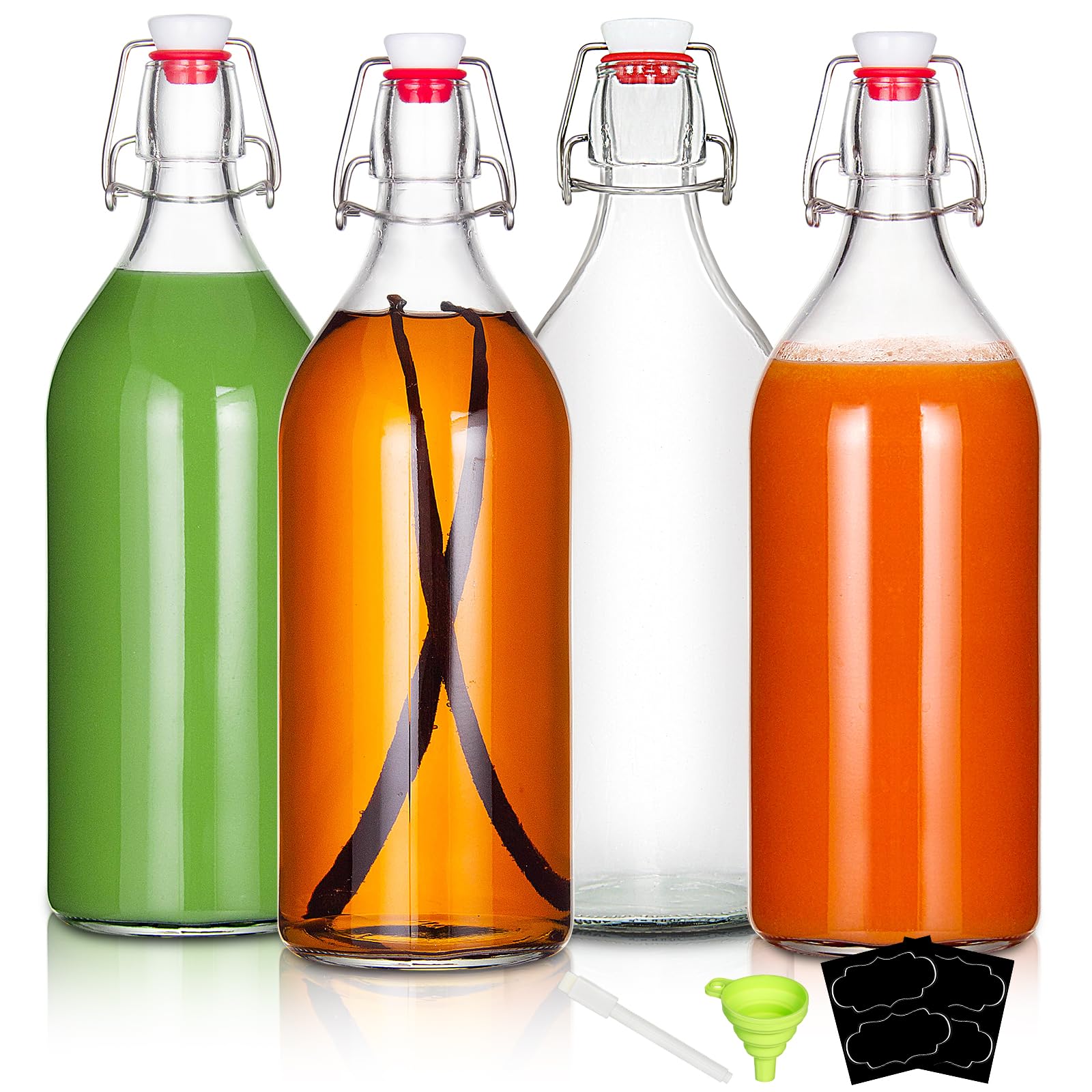 Amazon.com: YEBODA 32oz Swing Top Bottles -Glass Beer Bottle