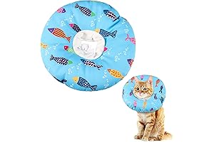 Cat Cone Collar - Cute Cat Donut Cone Adjustable Cat Recovery Collar...