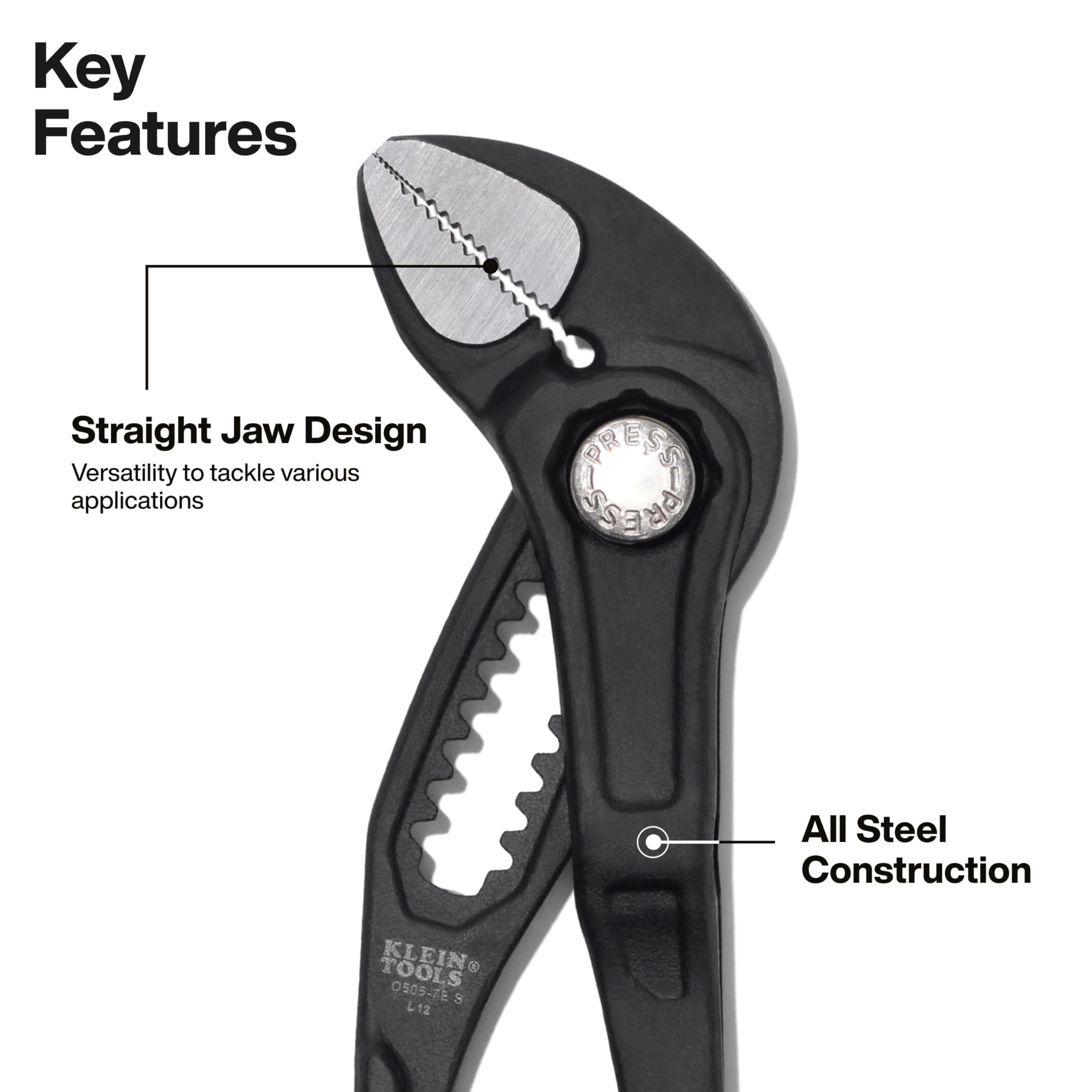 Klein Tools Pump Pliers - Heavy Duty Grip -2 Klein Tools Pump Pliers - Heavy Duty Grip -2