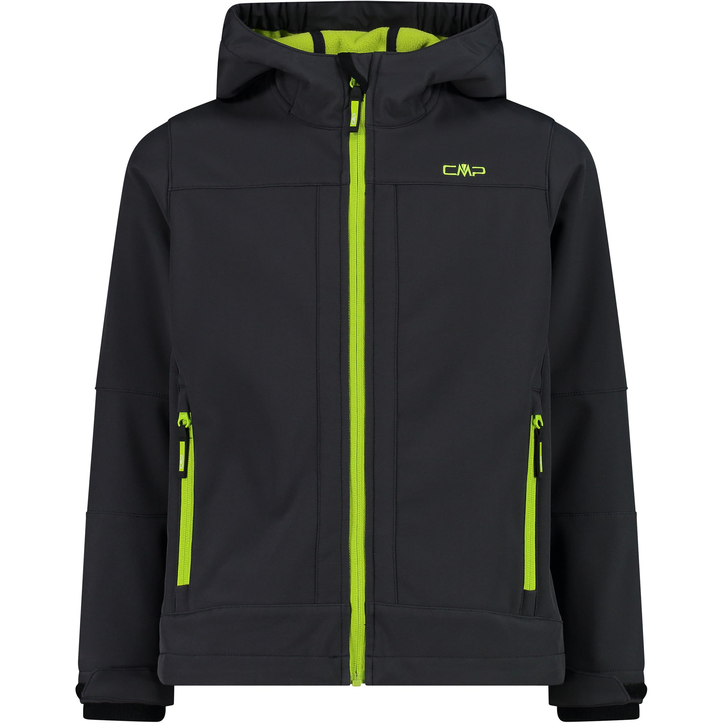 CMP KID JACKET FIX HOOD ANTRACITE-ACIDO - 164