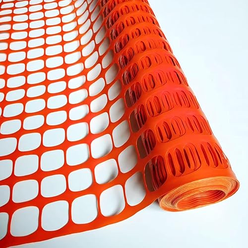 Miniatura 8 de PotatoLife Valla de seguridad de malla de plástico, rollo de 4 x 100 pies con 100 bridas, red temporal reutilizable para cercado de jardín, Verde