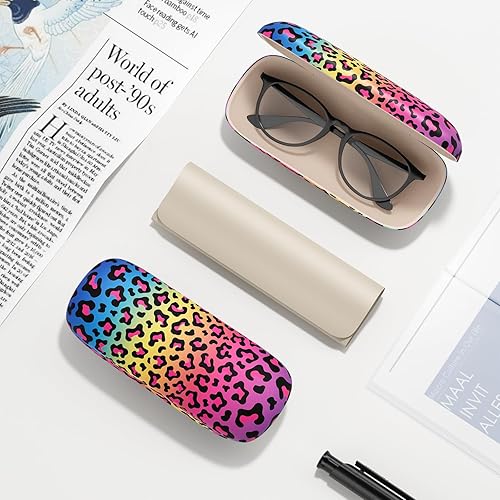 Vista 6 de Estuche para lentes, funda protectora rígida para gafas, unisex, para mujeres y hombres