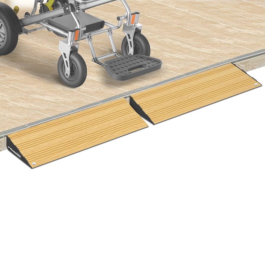 Ruedamann 段差スロープ　ブラウン　２個 Amazon.co.jp: Ruedamann 段差スロープ 高さ2.5cm 耐荷重5000kg