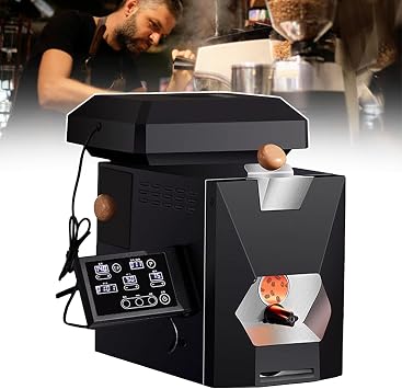 Professional Coffee Roaster Machine 200g, Electric Bean Roaster With LCD Screen|9 Pre-Set Profiles + Manual Mode|Filter & Pipe& Chaff Collector,Commercial Coffee Roaster For Home Use100-300g