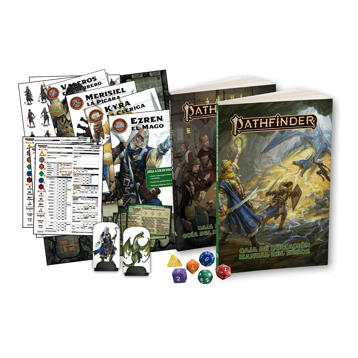 Devir - Pathfinder Caja de Iniciación Remaster – Juego de rol Fantástico para Principiantes, Manual, Aventuras, Héroes Pregenerados y Dados (PF2CAINRE)