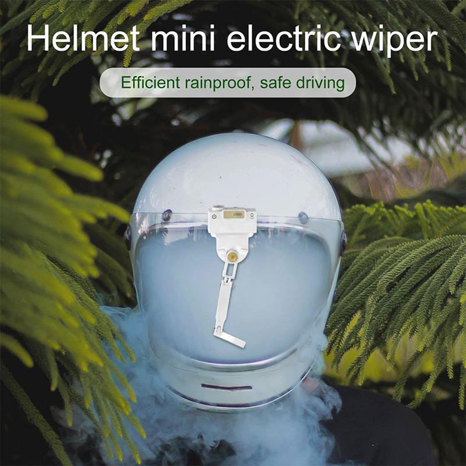 Essuie-glace électrique Léger Et Imperméable Pour Casque De Moto