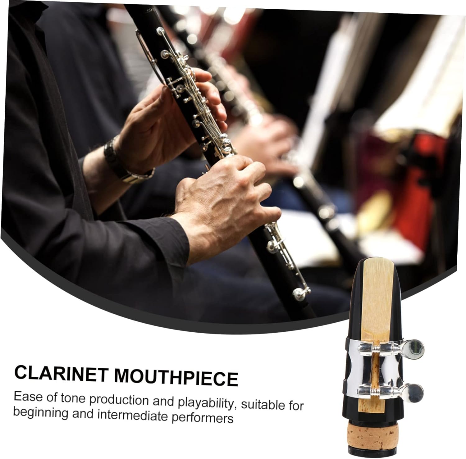 VICASKY 3sets Clarinet Mouthpieces Replacement Kit Compact Storage Case for Clarinet