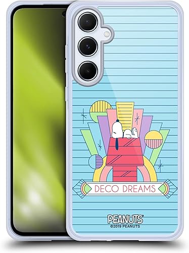 Miniatura 169 de Head Case Designs Funda de gel suave con licencia oficial de Peanuts House Snoopy Deco Dreams compatible con Samsung Galaxy S23 5G Casa,Blue