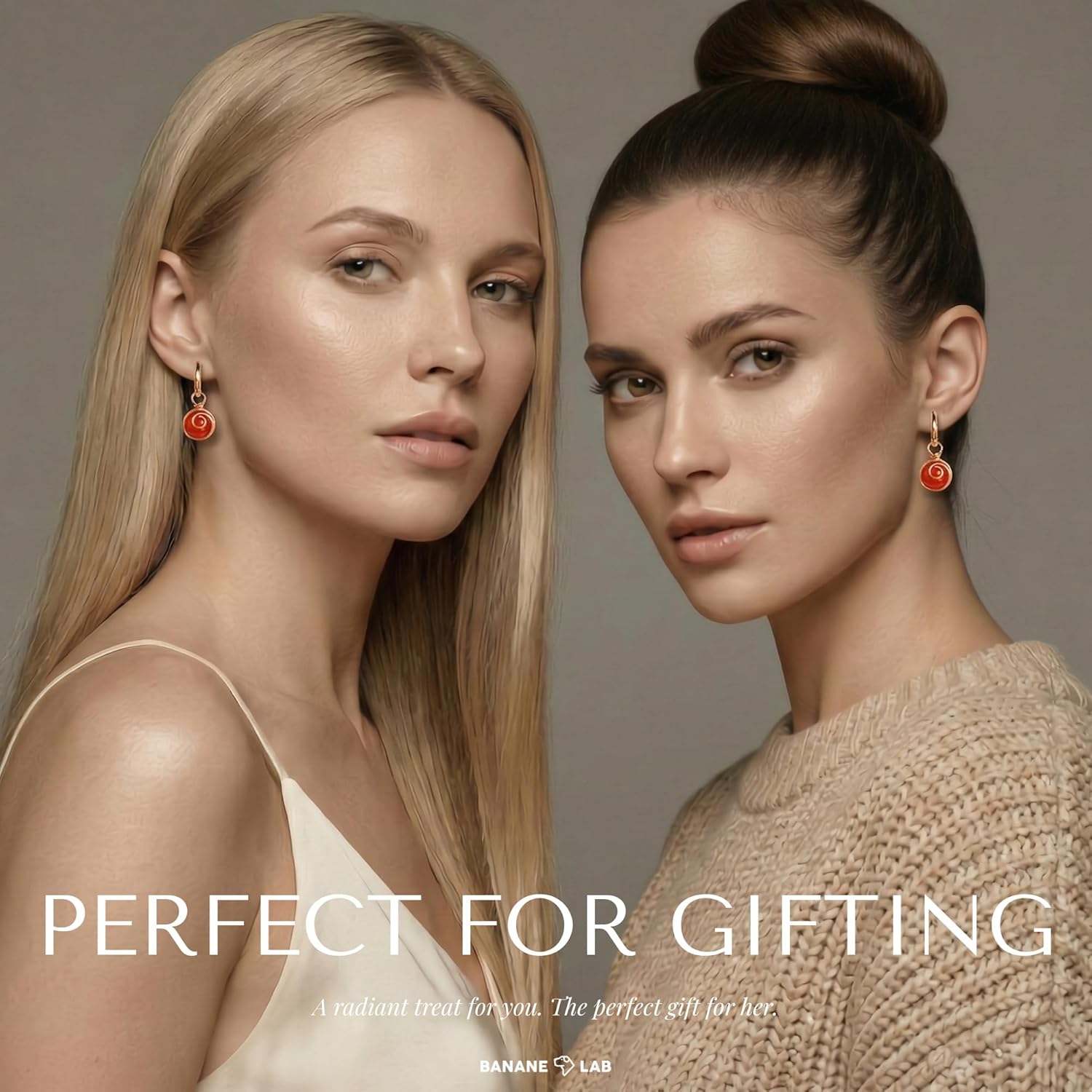 Wire Wrapped Gemstone Drop Earrings | 2-in-1 Convertible Healing Crystal Necklace Set | Handcrafted Boho Jewelry Gift for women | Includes 14K Gold Plated Hoops, Rope Chain & Pendant Bail