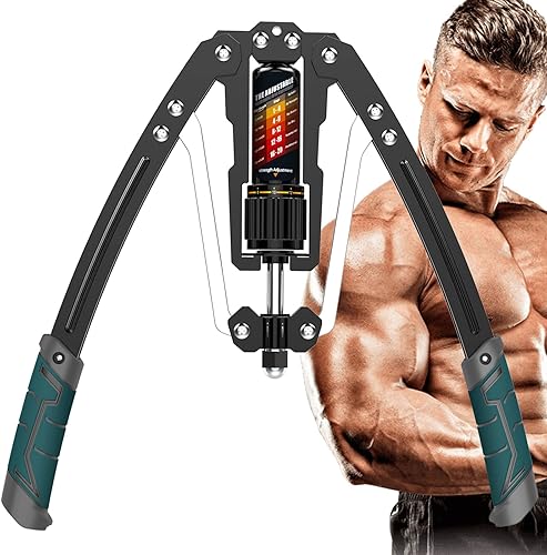 EAST MOUNT Ejercitador de brazo Twister Potencia hidráulica ajustable de 22 a 440 libras expansor de pecho en casa equipo de entrenamiento muscular