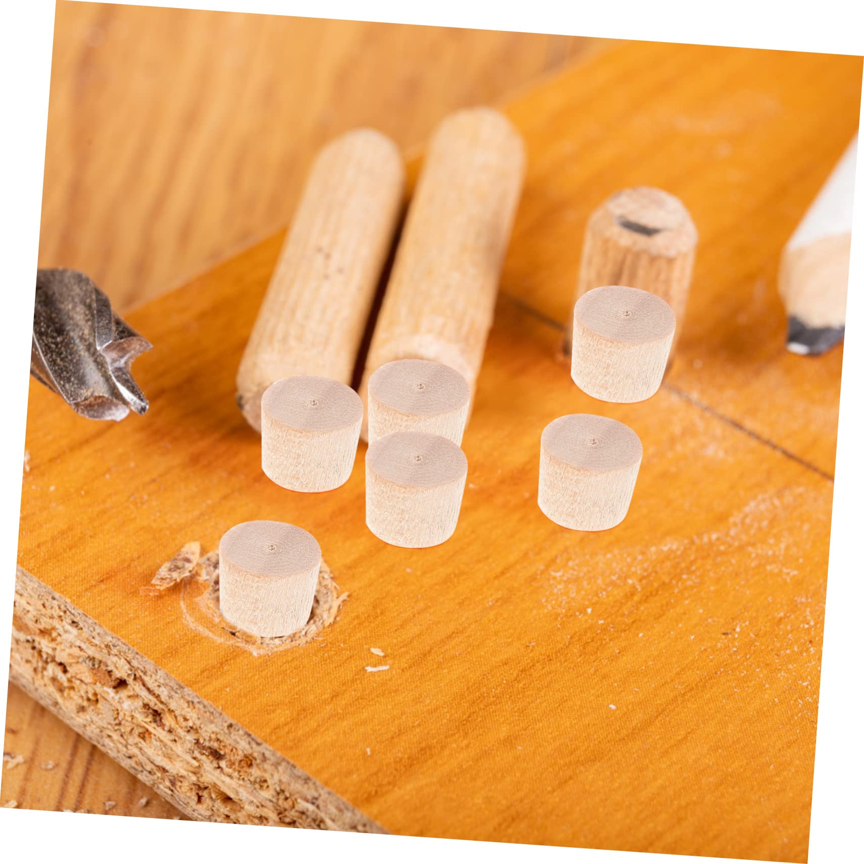 Kurkpluggen, 200 Stuks, 8.5 x 8mm, Houten Pluggen voor Schroefgaten