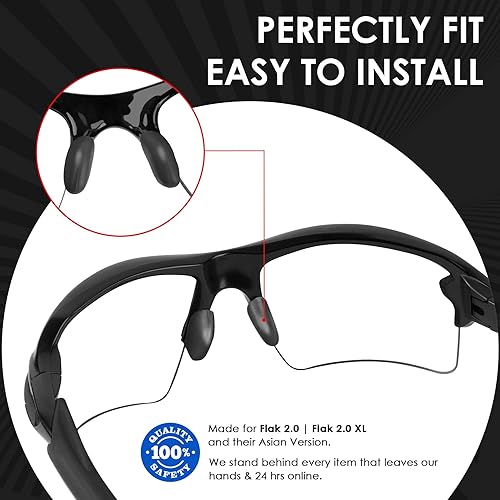 Miniatura 2 de BLAZERBUCK Almohadillas nasales de repuesto para gafas de sol Oakley Flak 2.0Flak 2.0 XLFlak 2.0 Asian FitFlak XSFlak XXS