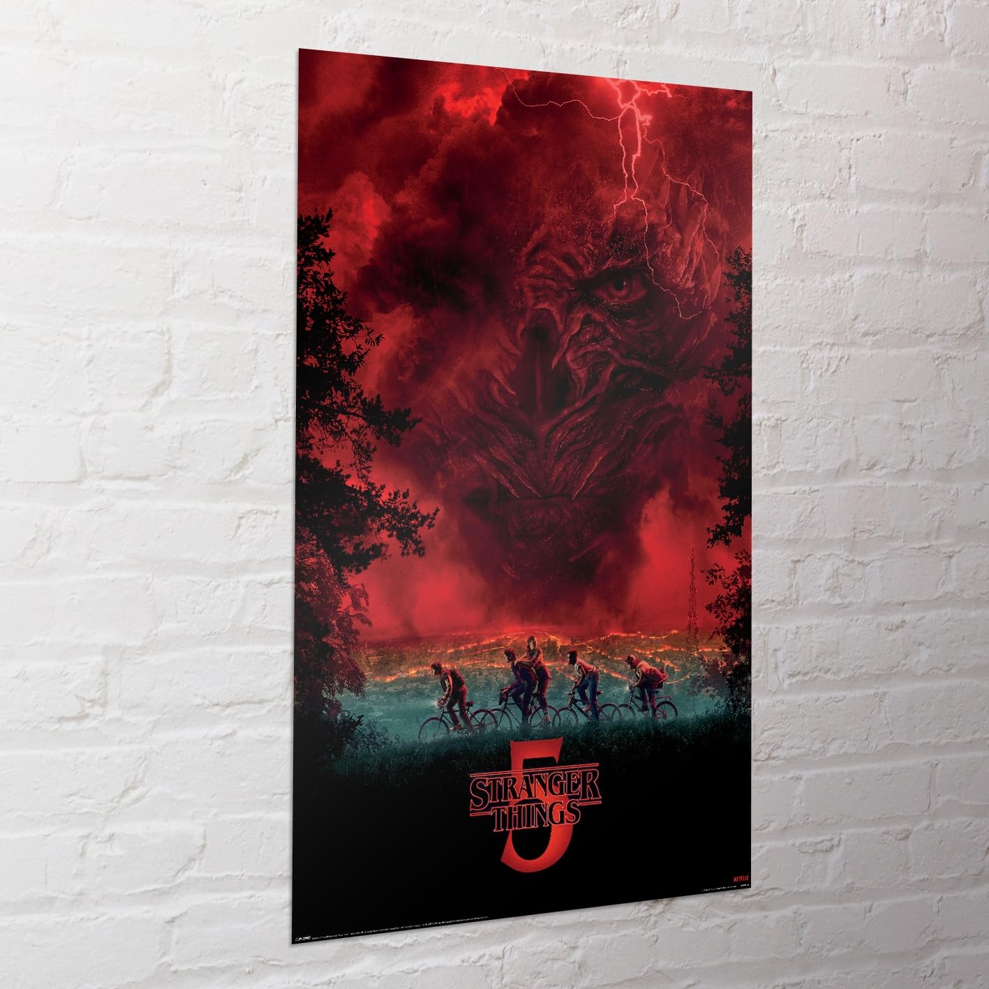 Pyramid International Oficjalny plakat maxi - Stranger Things 5 (niebo Vecna), dekoracyjna sztuka ścienna, 61 cm x 91,5 cm, plakat do sypialni, akademików i fanów