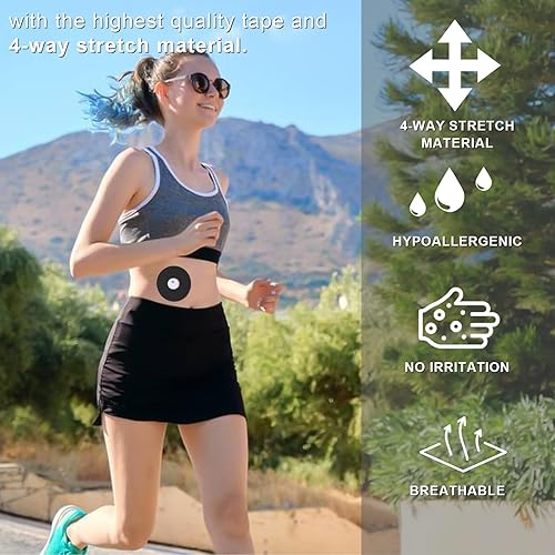 Miniatura 5 de Fundas impermeables para sensor Freestyle Libre 3 (paquete de 20) - Papel trasero precortado, parches adhesivos CGM, protección continua para