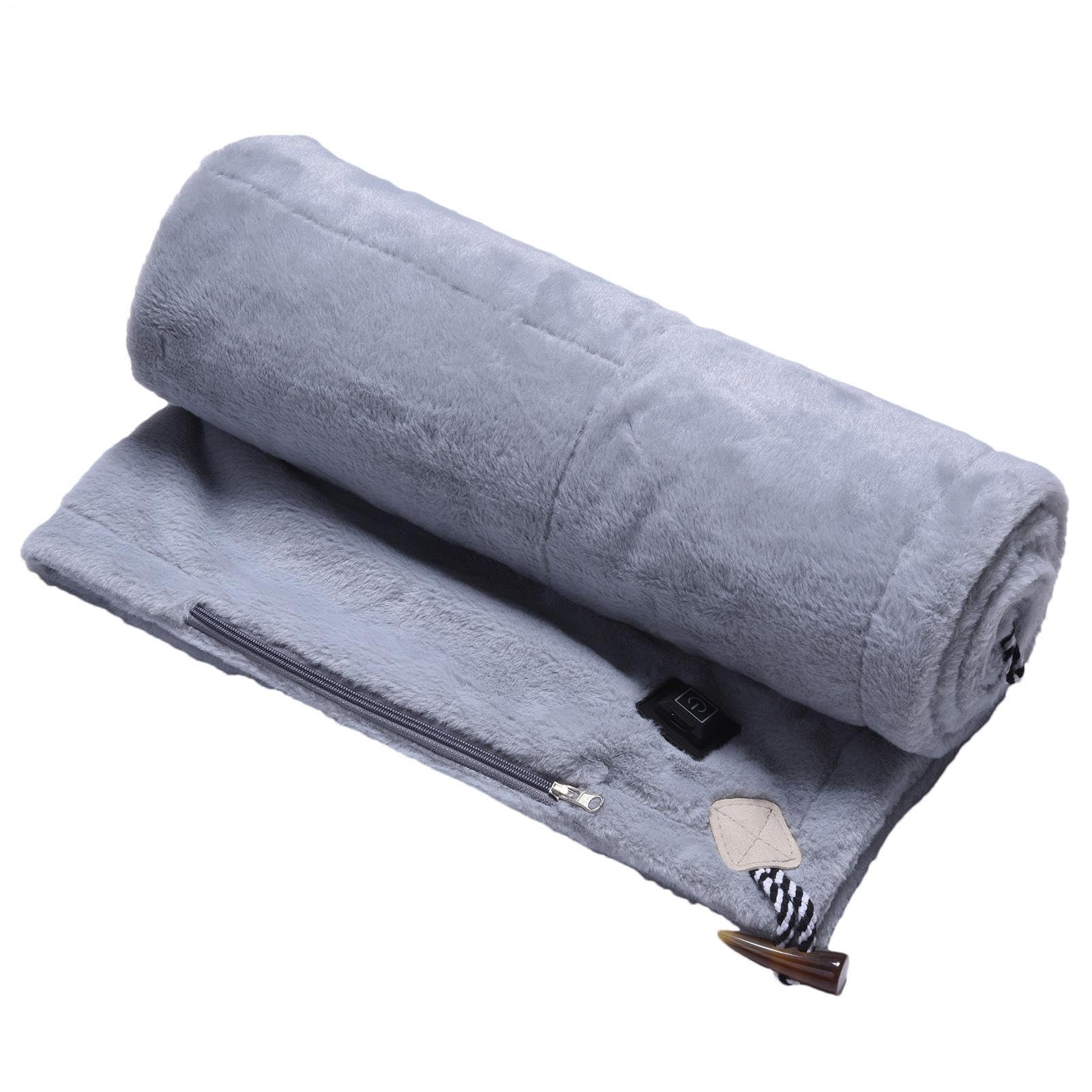 Coperta Elettrica Riscaldata Indossabile Senza Fili Plaid Scialle | Coperta Elettrica Riscaldata Da Grembo Mantello Portatile per Viaggio Esterno Interno Casa Uffici