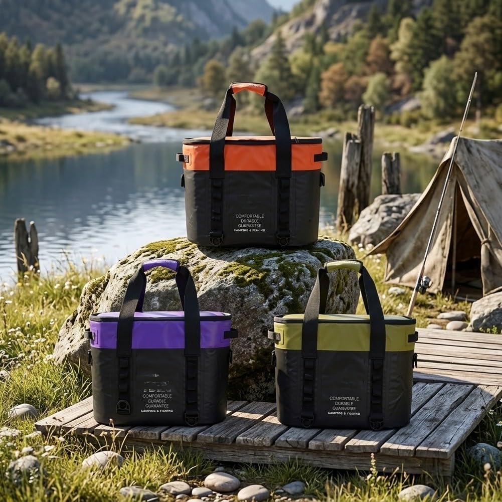 Zaino Frigo Pesca 35L Isolamento 20mm per freddo Zaino Frigo