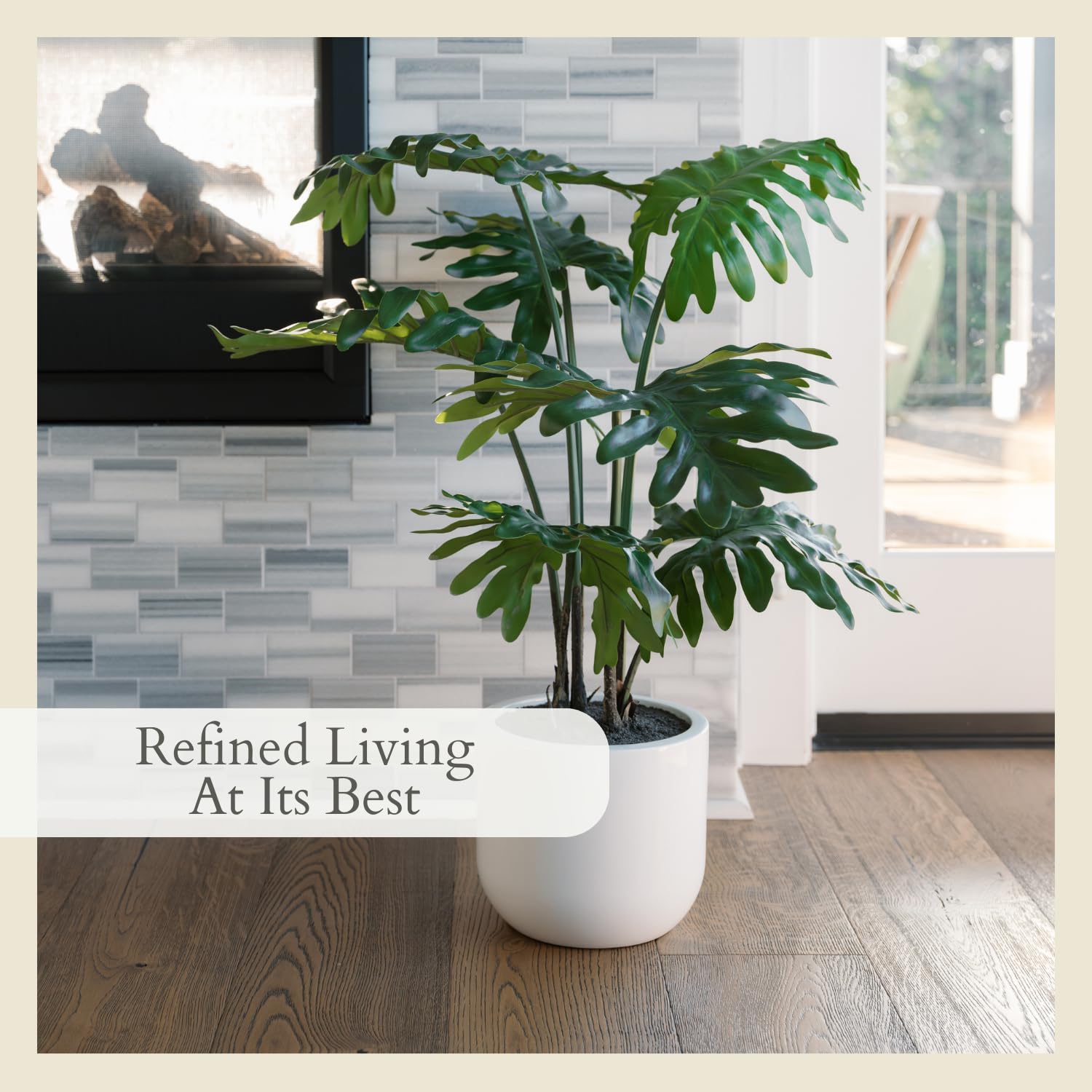 Amazon.com : CG Hunter Faux Philodendron Tree, Premium Artificial Indoor  Tree Stands 3-ft Tall, Lifelike-Leaves & Hand Painted Trunk, Pot Included :  Patio, Lawn & Garden