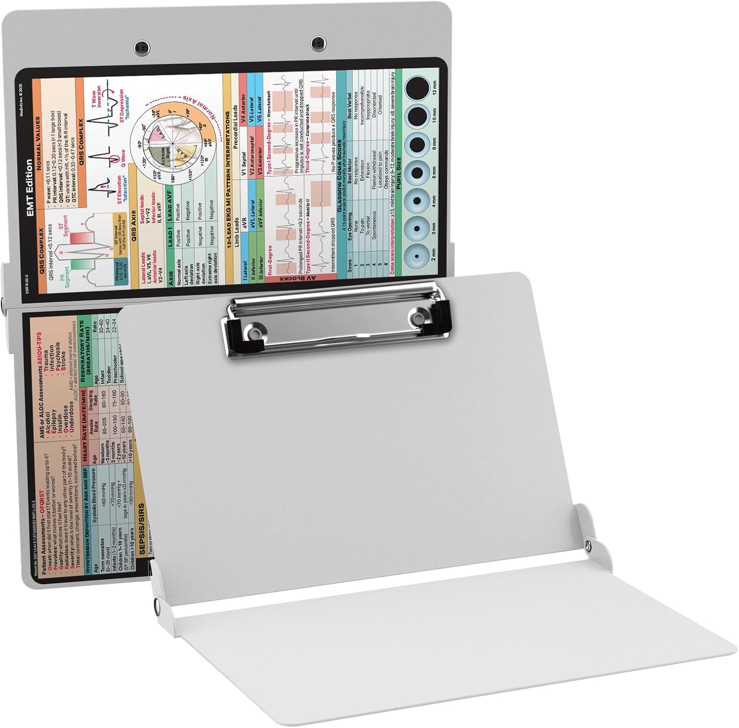 Whitecoat Clipboard® - EMT Edition (Black, Bifold)