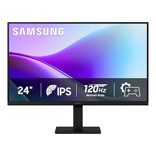 Samsung 24-inch FHD Flat Screen IPS Panel 5ms Monitor with 120 Hz Refresh Rate, Game Picture Mode & Super Slim Design (LS24F320GANXZA) - [Canada Version](2025) - 120 Hz - 24 Inch