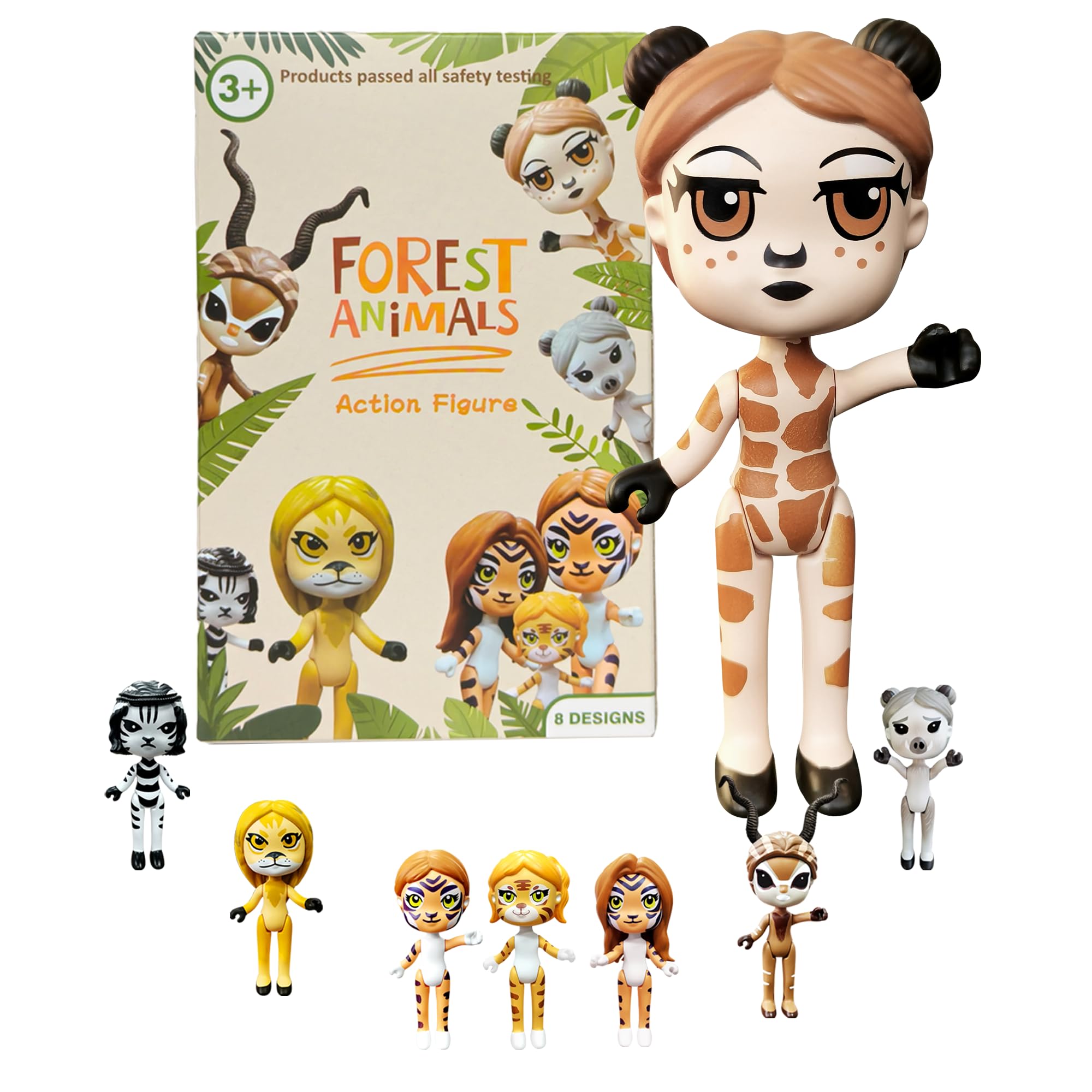 PLENTY MORE Forest Animal Theme Series Action Figure - 3.5 inches / 8cm Collectible Action Figure, Creative Animal Toy, Educational & Fun Play for