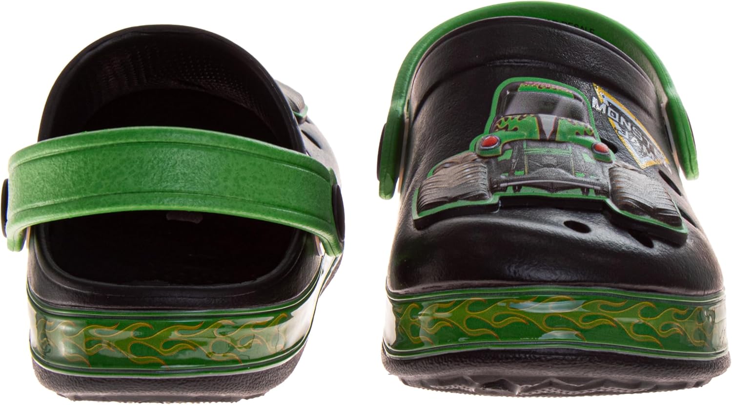 Boys Character Clog Sandals Spider-Man Cars Lightning McQueen Sonic The Hedgehog & Monster Jam Grave Digger Slip-On Slides Closed Toe Clogs with Backstrap Sizes: 5-10 Toddler 11-12 Little Kid - Image 3