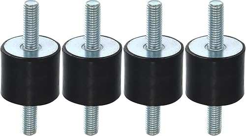 X AUTOHAUX 4 piezas M8 - Amortiguador aislante de goma antivibración para automóvil 1181 x 0984in montaje de bobina de goma soportes para