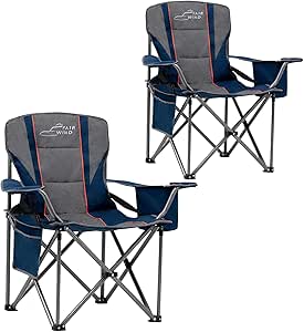 FAIR WIND Oversized Fully Padded Camping Lounge Recliner Chair With - View #6