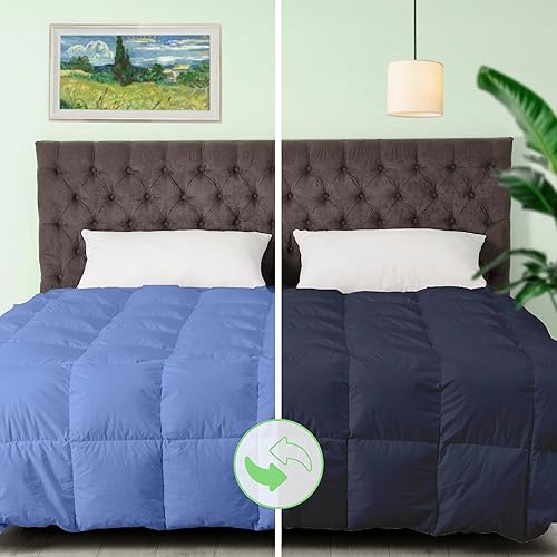 Sacred Thread Edredón reversible para todas las estaciones, suave, ligero, relleno de edredón de bambú refrescante, relleno alternativo de plumón de