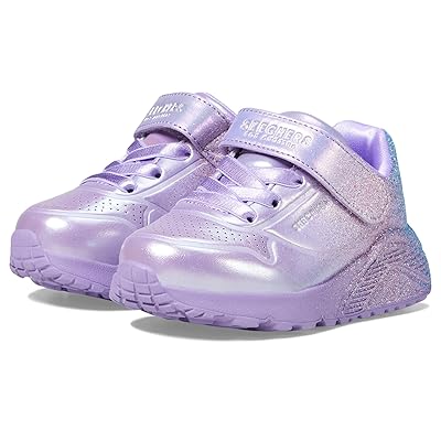 SKECHERS KIDS Uno Lite Metallic Sparkle 310394N (Toddler) Girls Shoes Lavendar