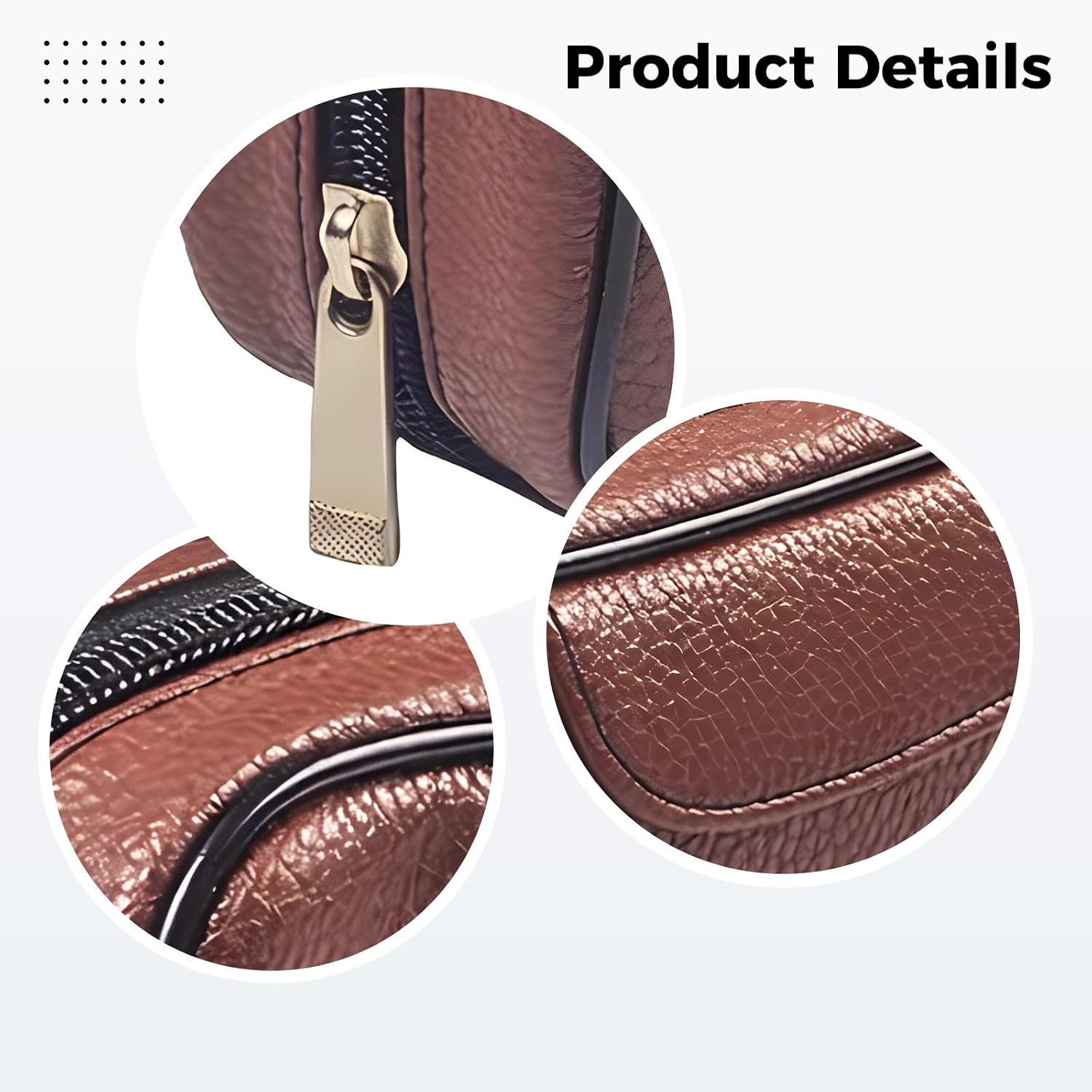 Tobacco Pipe Pouch for 2 Pipes, Brown Pu Leather 7.5 X 2.2 X 3.7 in Case, Embossed Logo, Portable