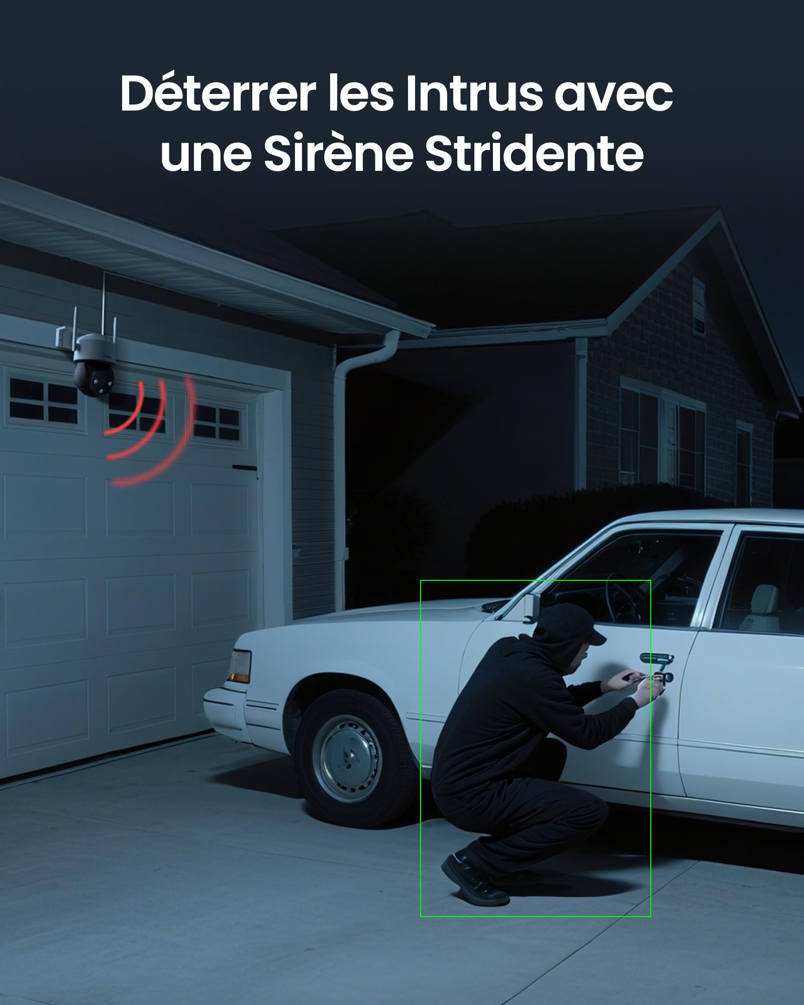 ZOSI C290 4K 8MP 64Go Pan & Tilt 360° Caméra Surveillance WiFi Extérieure