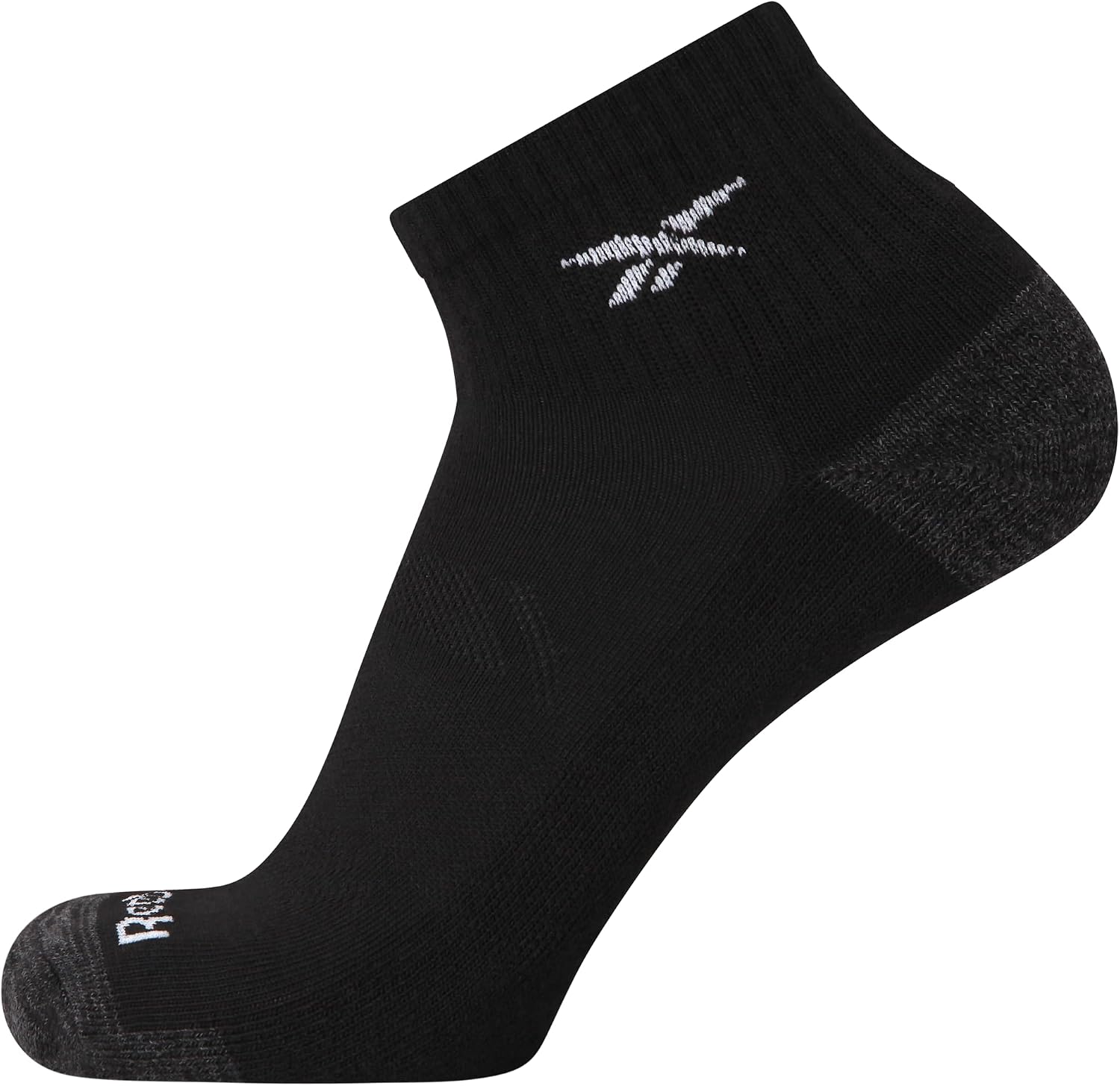 Reebok Mens Quarter Socks Arch Support Performance Cushioned Socks, 6 Pack